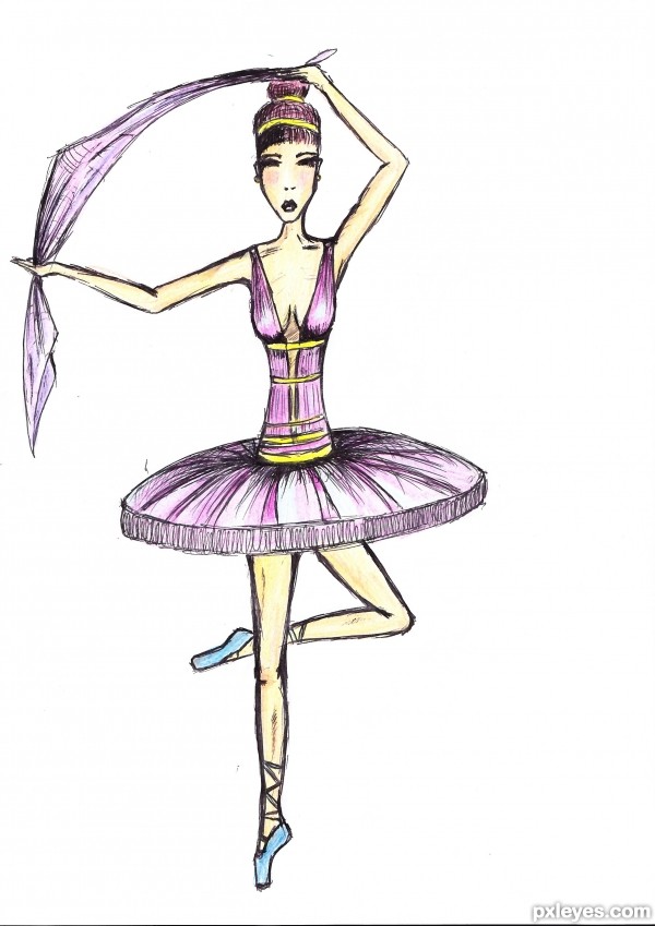 Creation of Dancing with shadow: Step 3